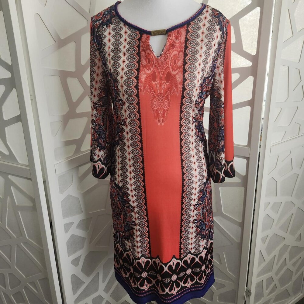 Orange Multi-Color Dress